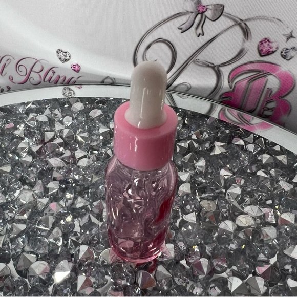 20ml pink dropper glass bottle travel skincare hair care storage makeup liquid - Picture 4 of 9